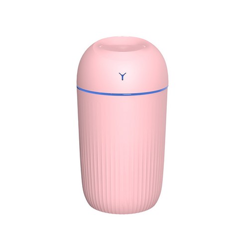 계란 가습기 자동차 미니 공기 청정기 USB가습기, 핑크색, 420ML