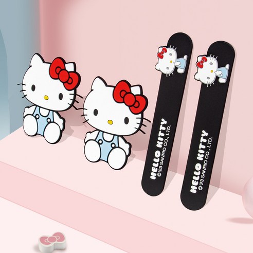 헬로키티 도어가드 손잡이보호 문콕방지, 1세트, 헬로키티_블랙