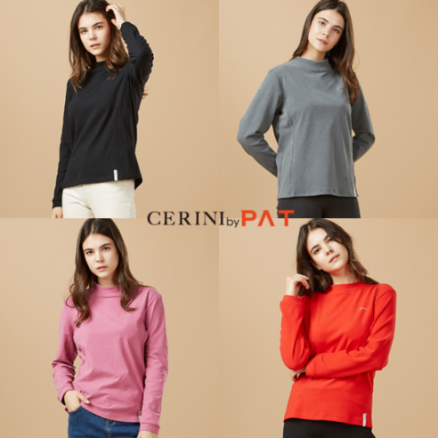 [세리니 바이 피에이티] [CERINI by PAT] 여성 소프트 베이직 티셔츠 1종 23