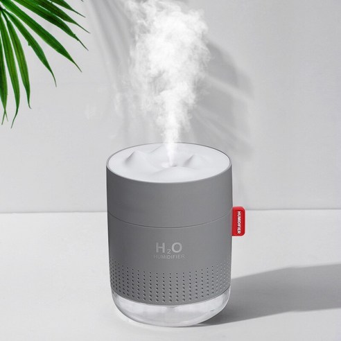 [FNJ] 화이트 스노우 마운틴 가습기 500Ml 초음파 Usb 아로마 디퓨저 진정 라이트 아로마 테라피 Humidificador 홈 Difusor, 그레이
