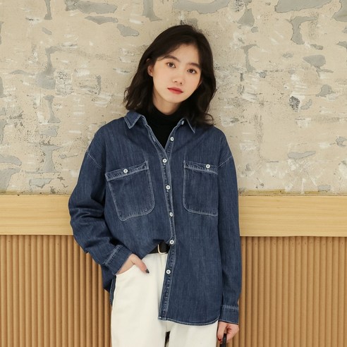 SU 데님 셔츠 여성 의류 디자인 감각 작은 Zhong 푸 고대 홍콩 스타일 코트 새로운 이른 봄 가을 긴 소매 한국 스타일