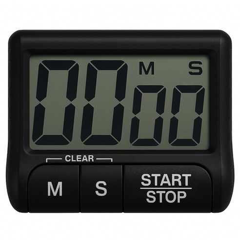 램스혼 타이머 주방 쿠킹 제빵 요리 TIMER, 1개, 블랙(DT-100)