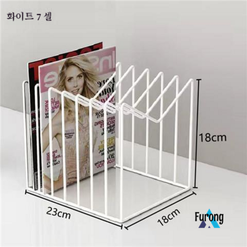 테이블 책장 철 선반 선반 창조적 인 데스크탑 저장 선반, 따뜻한 흰색 "중간 토끼" 7