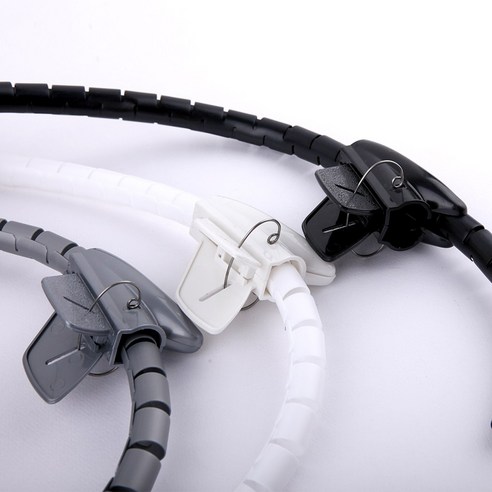 컴잇 매직케이블 3M 케이블 선정리 보호 커버 가이드포함, 3M 20mm, 그레이, 1개