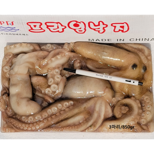 프라임 냉동활낙지 / 절단낙지, 통낙지 3마리(850gr), 1개