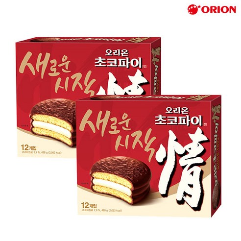 오리온 초코파이 39g x 12봉 (총 468g) 2box, 단품