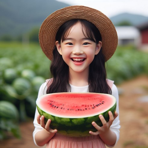 맛있는 꿀수박 흑수박 백화점 납품용 고당도 컷팅 씨없는 우곡수박 함안 고창 망고 하우스 수박, 고당도 수박, 1개, 6kg