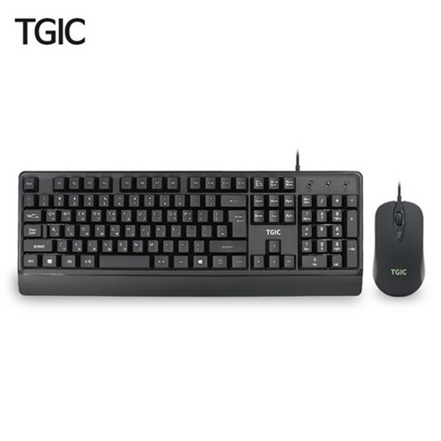 TGIC TGC-MK4000 유선 키보드 마우스 세트 (USB) - 유선 키보드+마우스세트 | 쿠팡
