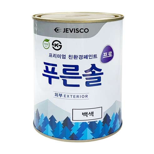 제비스코 푸른솔 프로 외부 백색, 1L, 1개