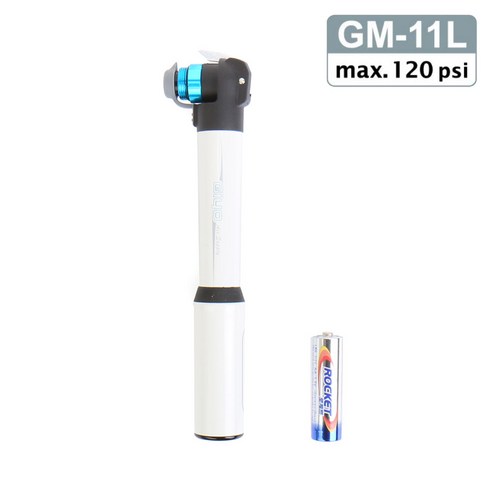 지요 자전거 펌프 휴대용 미니 GM-11L 120psi, 1개 gm-3695