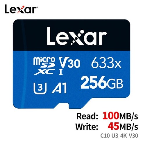 메모리 카드 Lexar 1066x 512GB 256GB 128GB 64GB SDXC 클래스 10 최대 160 메가바이트/초 마이크로 SD A2 U3 V30 TF 전화 드론 용, [02] 128GB, 02 128GB