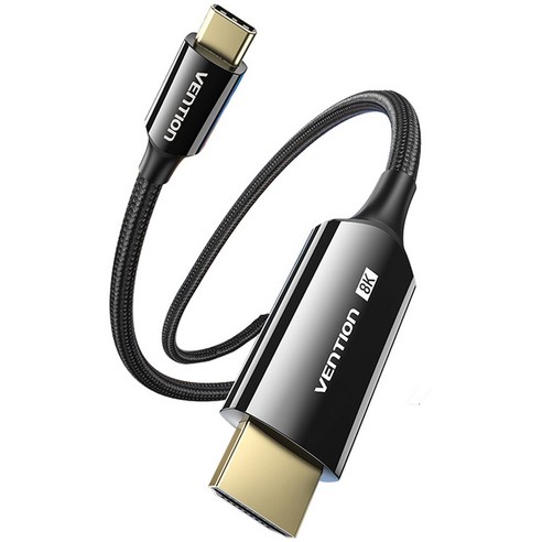 벤션 울트라 8K 60Hz C타입 HDMI 2.1 미러링 케이블, 1개, 1.8m