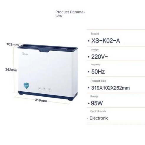 칼 소독기 건조 Midea 나이프 도마 소독 기계 가정용 건조 다기능 지능형 살균, [01] WHITE, [04] UK, 01 WHITE_04 UK