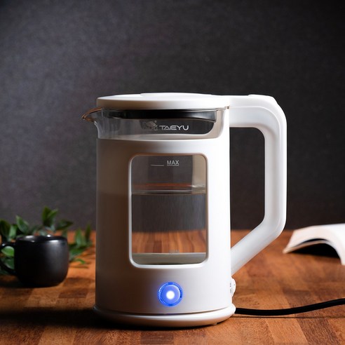 합리적인 가격으로 만나는 태유 거북표 유리 보온 전기포트 TP-2500