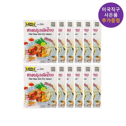 로보 팟타이 소스 120g 10개입 팟타이꿍 사은품 추가증정, 10개