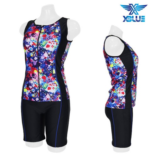 XWU-3307-04 엑스블루 여성 나시 투피스 수영복-C