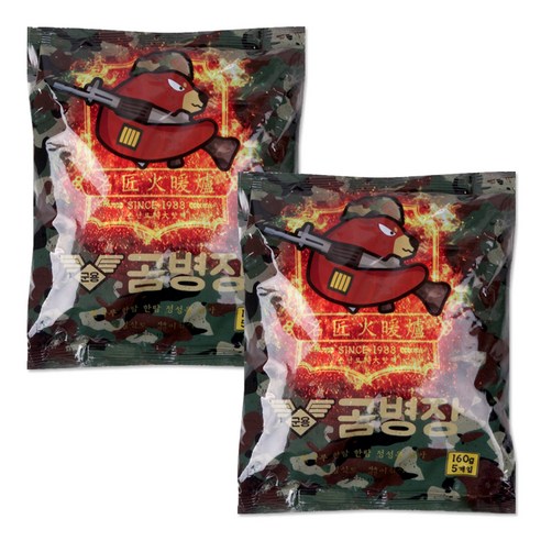 군용 곰병장 핫팩 대용량 160g x 5개입 손난로, 6세트