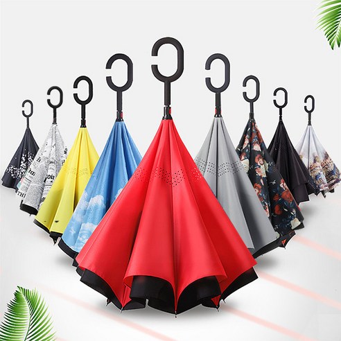 코사메거꾸로우산 포유매트 포유렐라 거꾸로우산 튼튼한 자동 장우산 우산