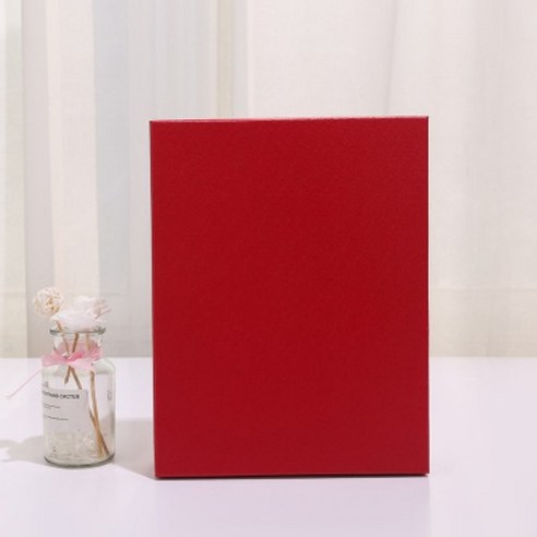 KORELAN 장방형 빨간색 선물 박스 경사 반수 선물 박스 생일 선물 박스 큰 포장 박스, 스몰 27*20*5, 선물 상자(누드 상자)