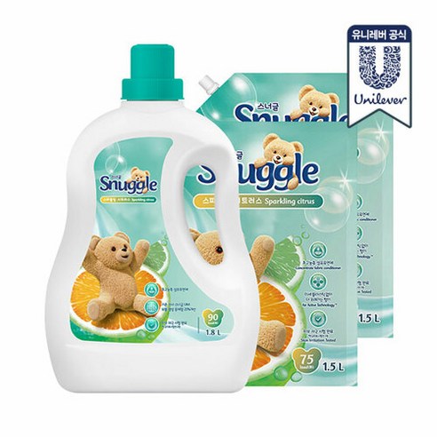 스너글 초고농축 스파클링 시트러스 1.8L + 1.5L 2개, 단품없음