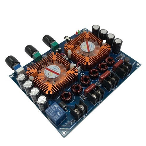 Retemporel 증폭기 보드 XH-A128 디지털 전력 팬 TDA7498ETR 듀얼 160W 무대 스피커, 보여진 바와 같이