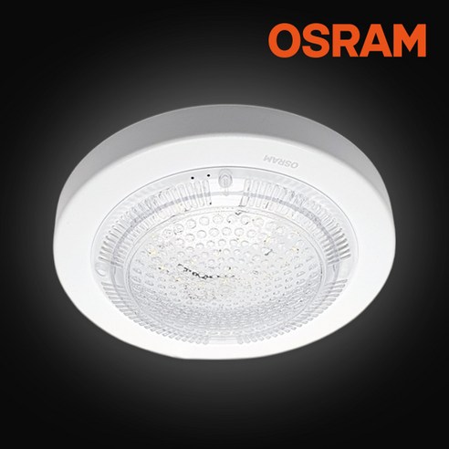 오스람 원형 LED 직부등 15W 주광색 현관 복도 계단 베란다 조명, 1개
