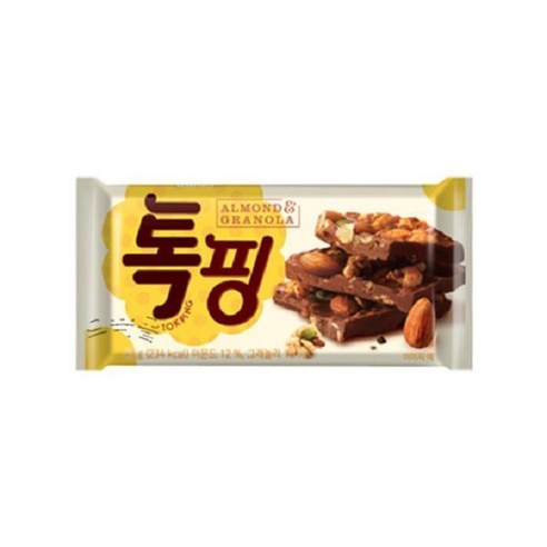 초코릿  오리온 톡핑 아몬드 & 그래놀라, 43g, 1개