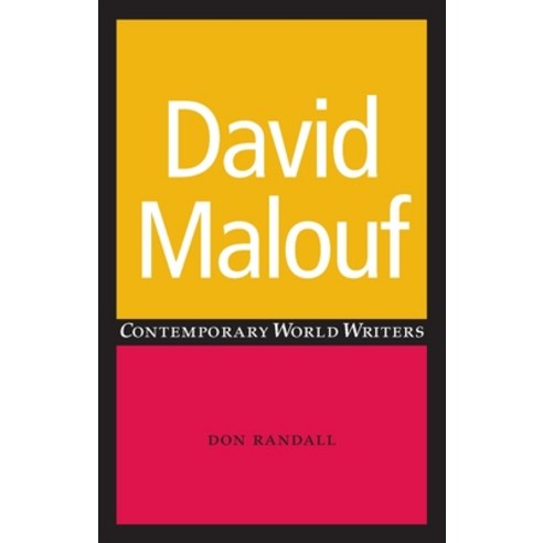 David Malouf Paperback, Manchester University Press, English, 9780719068331