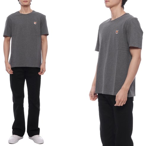 메종키츠네 폭스 헤드 패치 반팔티 (24SS LM00104KJ0008 H170) 메종키츠네반팔 메종키츠네 폭스 헤드 패치 반팔티 (24SS LM00104KJ0008 H170) 메종키츠네반팔