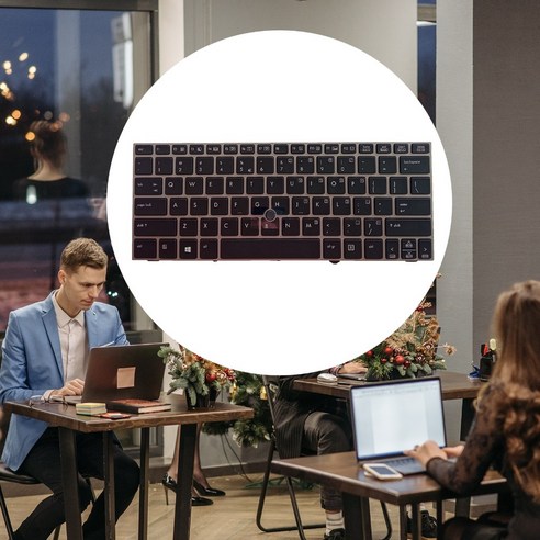 백라이트 실버 프레임 미국 레이아웃 키보드