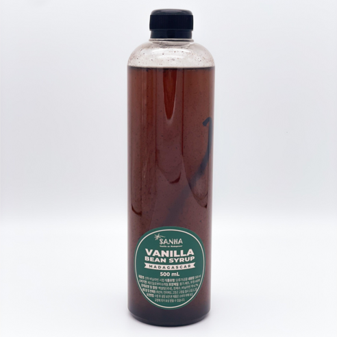 산하 프리미엄 수제 바닐라빈 시럽, 1개, 1L