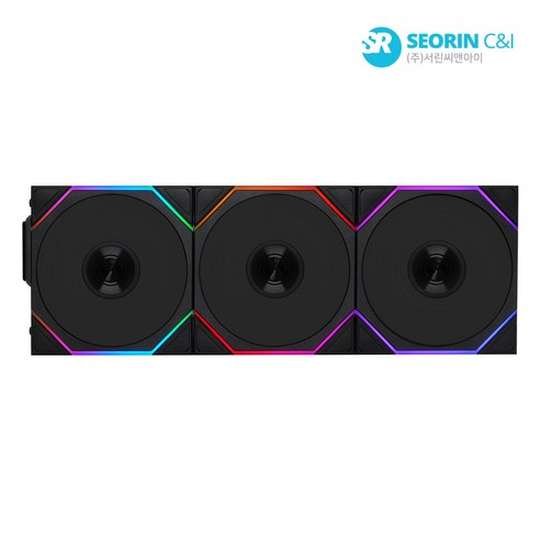 LIAN LI UNI FAN TL Wireless 120 리버스 블랙 3팩, 1세트