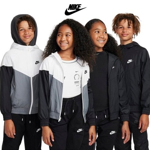 [매장정품] 나이키 NIKE 키즈 주니어 NSW 바람막이 윈드러너 자켓 A243JK316P FZ5516