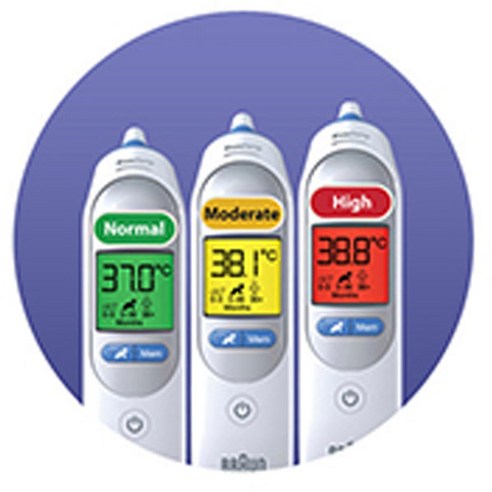 브라운 체온계 6525 +필터 21개 포함