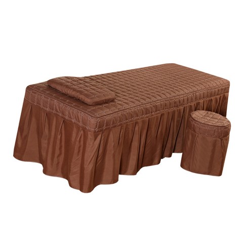ST SHOP 부드러운 아름다움 마사지 침대 시트 베개 커버와 의자 커버, 커피, Polyster