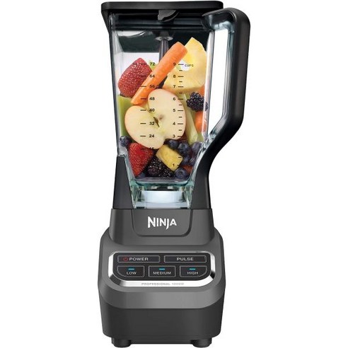 Ninja BL610 Professional 72Oz 카운터탑 블렌더 스무디 얼음 및 냉동 과일 종합 분쇄 기술