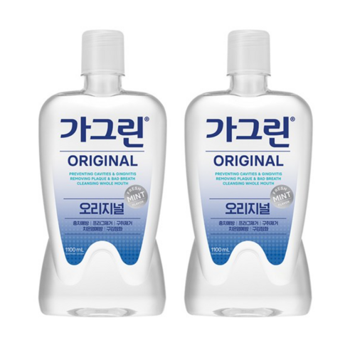 가그린 오리지널 구강청결제, 1.1L, 2개