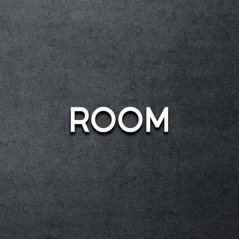 마마픽스 아크릴 도어사인 표지판 화이트, 1개, ROOM