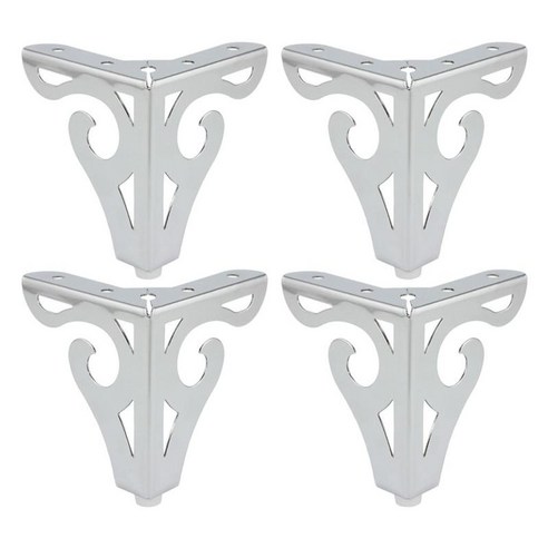 캐비닛 소파에 대 한 4pcs 가구 다리 현대 금속 DIY 교체, 크롬 10cm, 철
