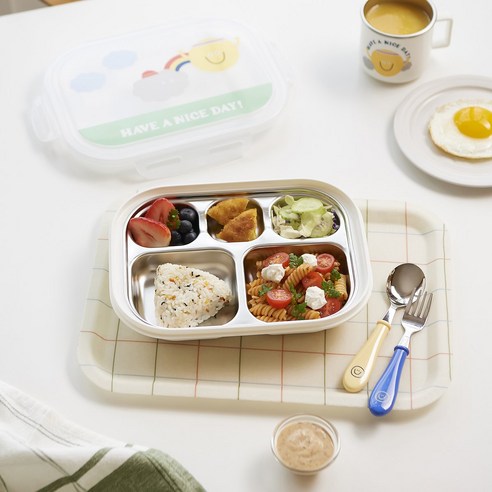 JAJU 써니데이 이중 스텐 식판: 건강과 편리함을 담은 식탁의 동반자