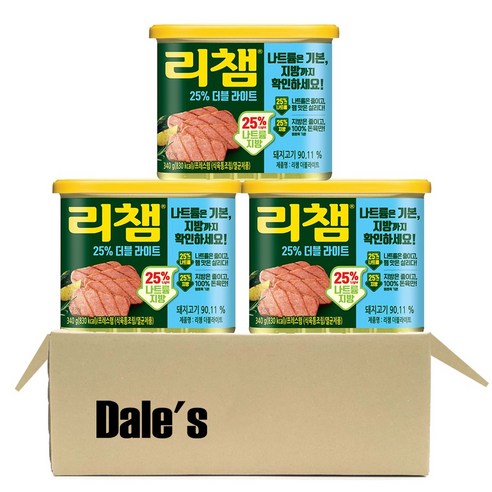 데일즈기획 동원 리챔 더블라이트, 340g, 3개