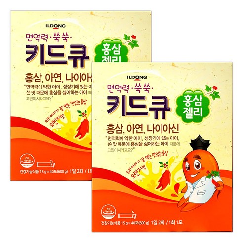일동 키드큐 홍삼젤리+마스크증정, 600g, 1개