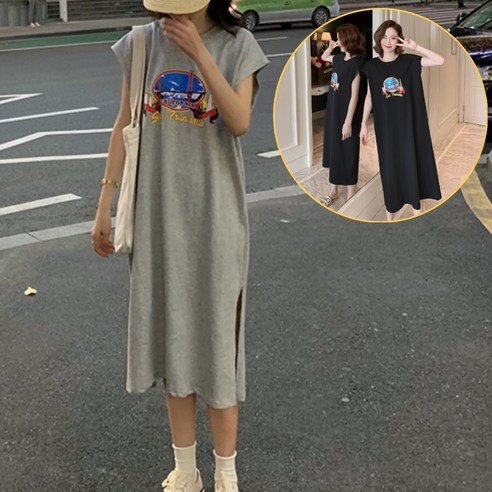 에즈 편한 티셔츠원피스 반팔원피스