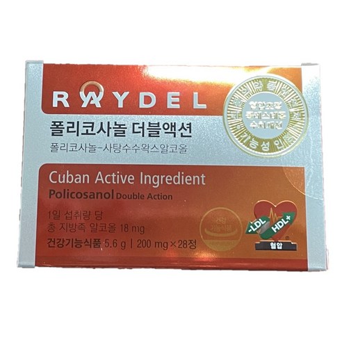 (2개) 레이델 폴리코사놀 더블액션 200mg x 28정, 5개