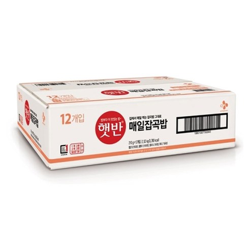 햇반 매일잡곡밥, 210g, 12개