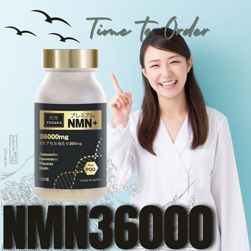 일본 NMN 영양제 효능 프리미엄 36000mg 노화의 종말 3병, 3개, 120정 오스트리아빈