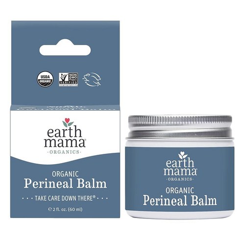 Earth Mama 유기농 회 밤 | 임신 및 산후 완화를 위한 자연 쿨링 허브 연고 59.6ml (2온스) 얼스마마밤