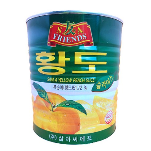 푸드라인_ 삼아 황도 슬라이스, 1개, 3kg