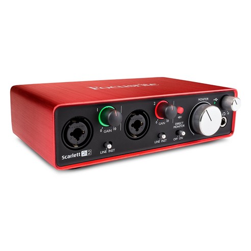 Focusrite 포커스 라이트 오디오 인터페이스 2인2아웃 24bit192kHz Scarlett 2i2 (2nd Gen) []