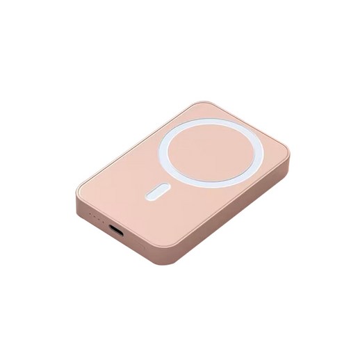 MacSafe 보조배터리 PD20W 무선 고속 충전, 핑크색, 5000mAh